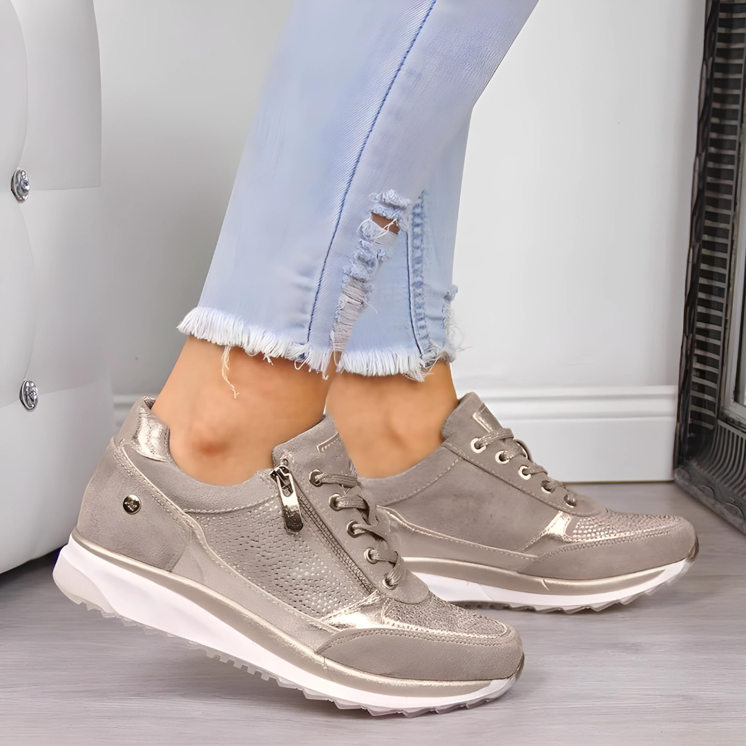 Valenzora - Glamorous, comfortable casual sneakers | Sporty-chic sneakers