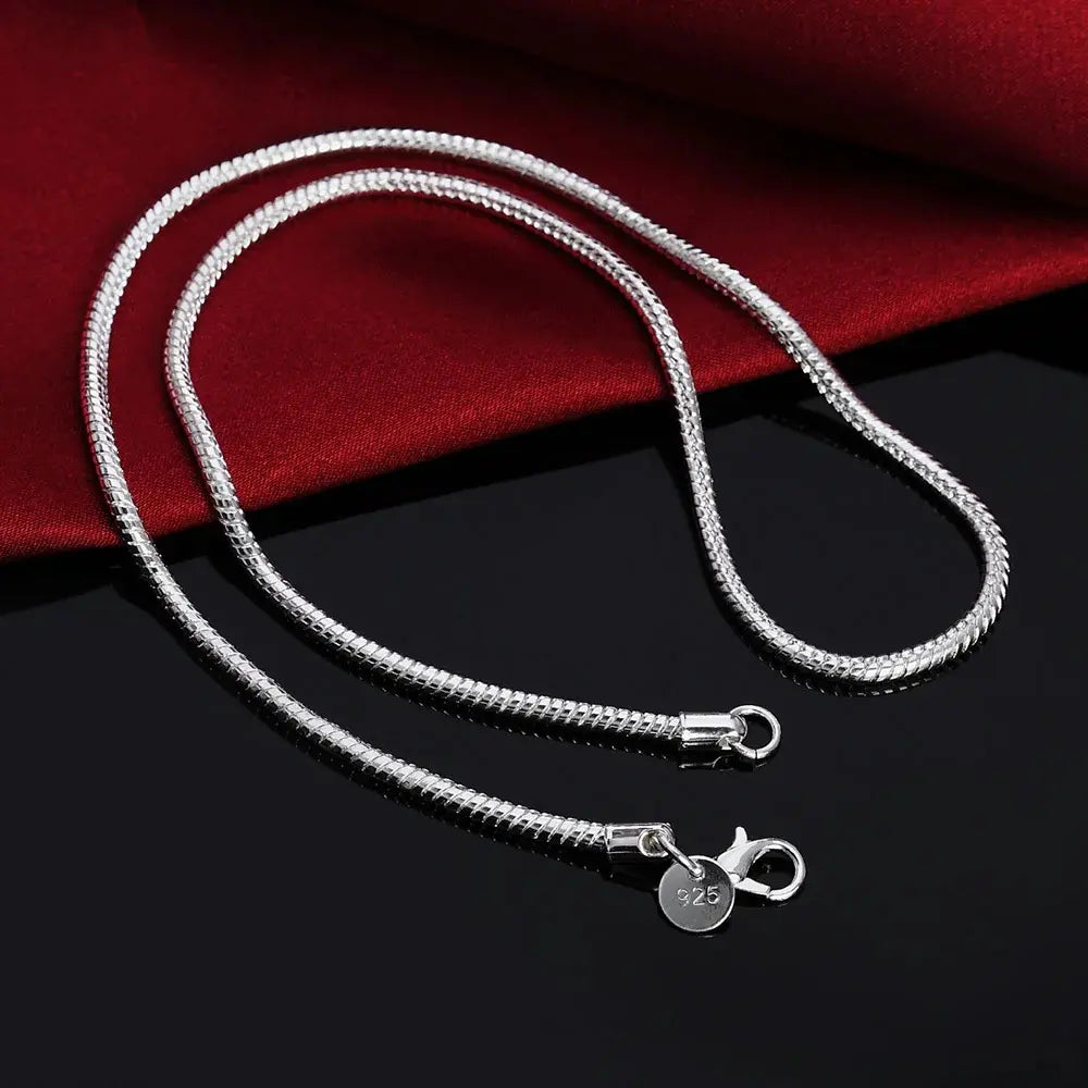 Valenzora | 925 3mm Sterling Silver Snake Chain