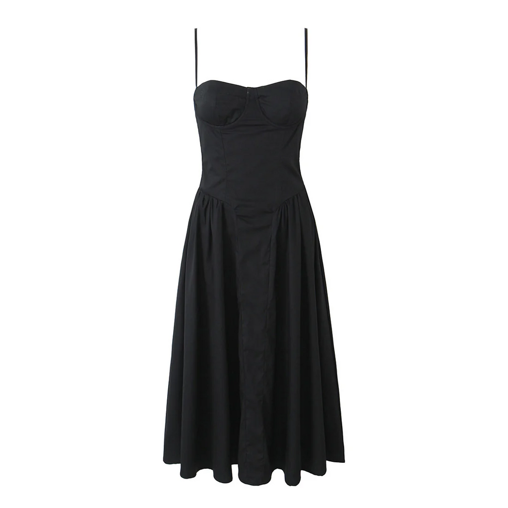 Dresses with pleated hems