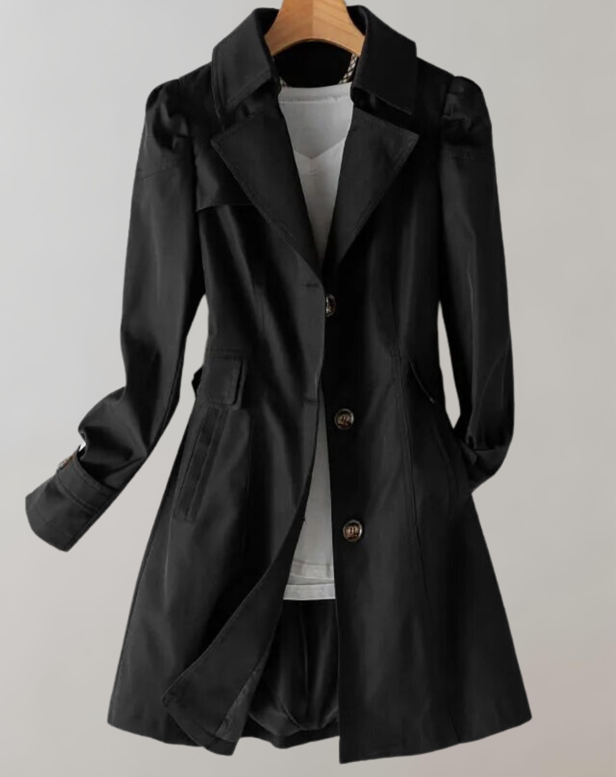 Valenzora | Damen Einreihiger Trenchcoat