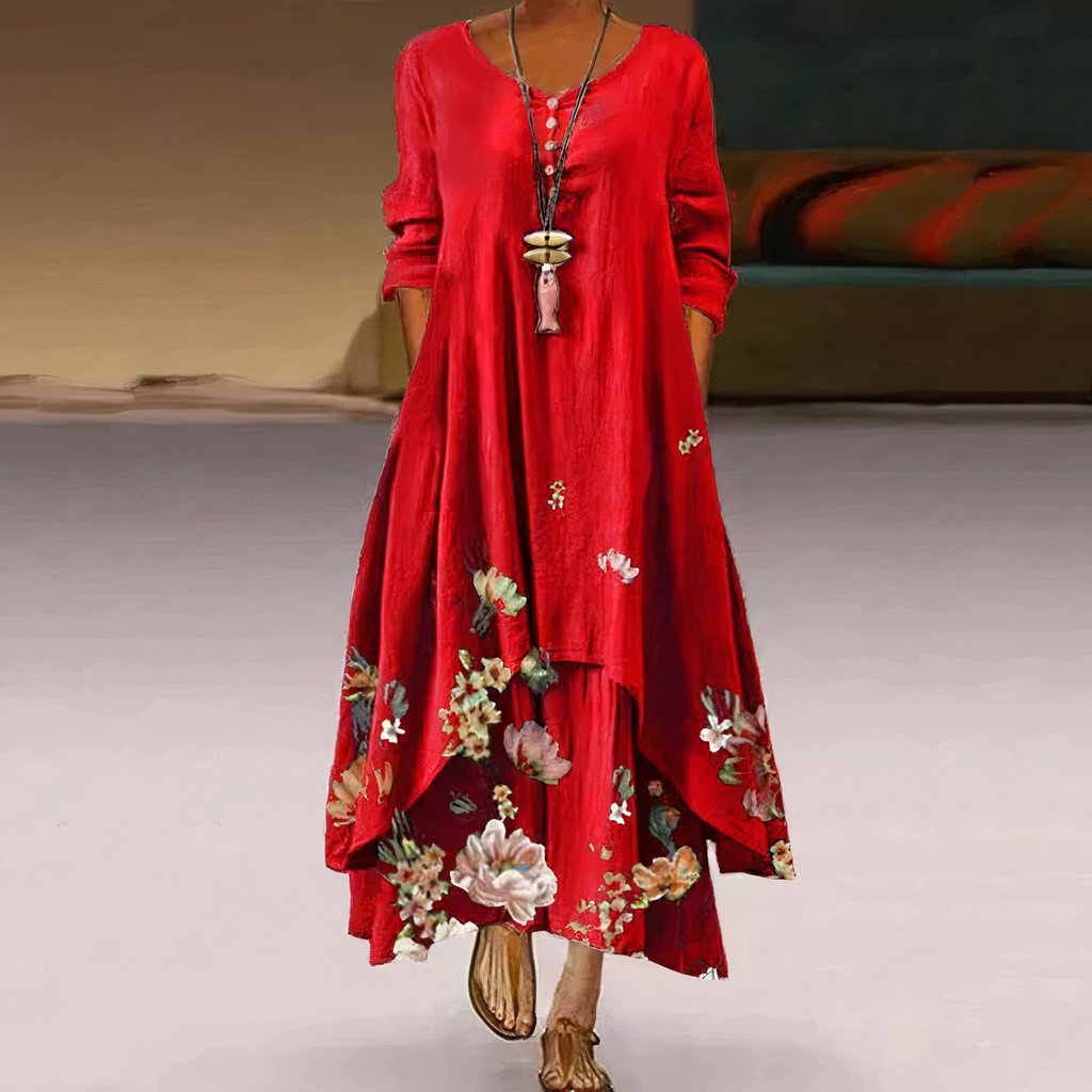 Valenzora | Elegant cotton dress Fashionable