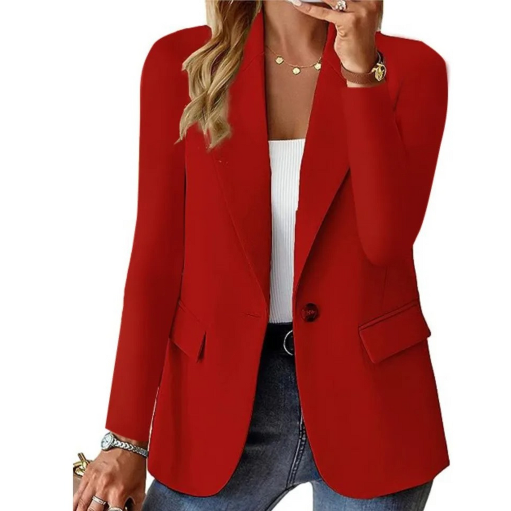 Valenzora | Lässige, taillierte Langarm-Jacke mit Schnalle, Damen-Blazer