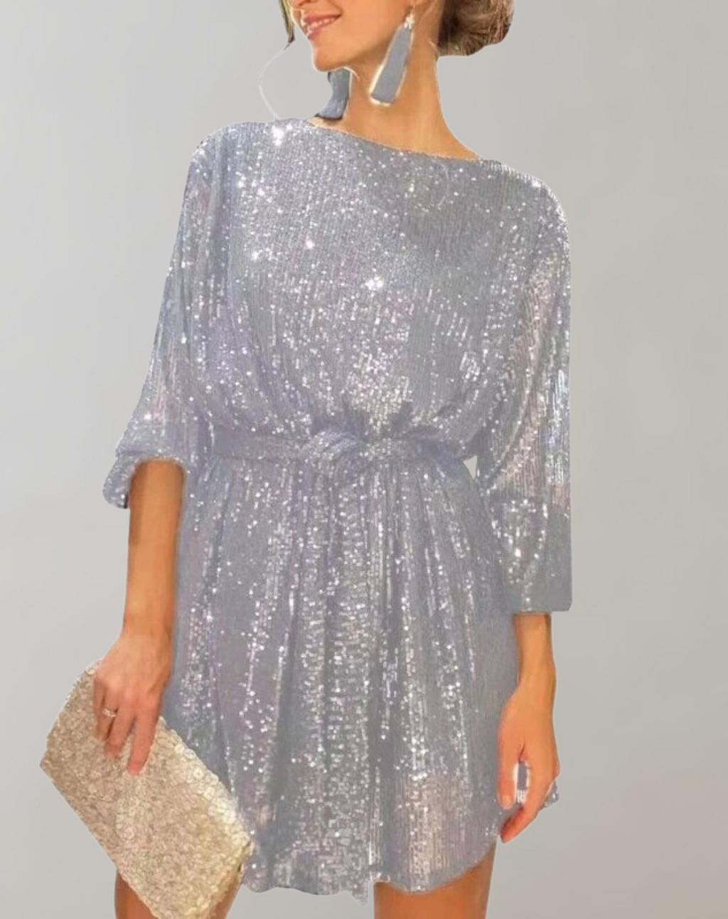 Valenzora - Glittering sequin dress for women