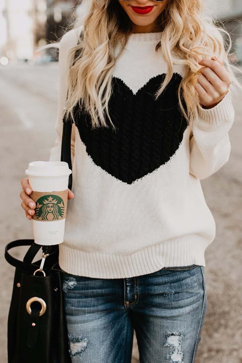 Casual and relaxed winter sweater