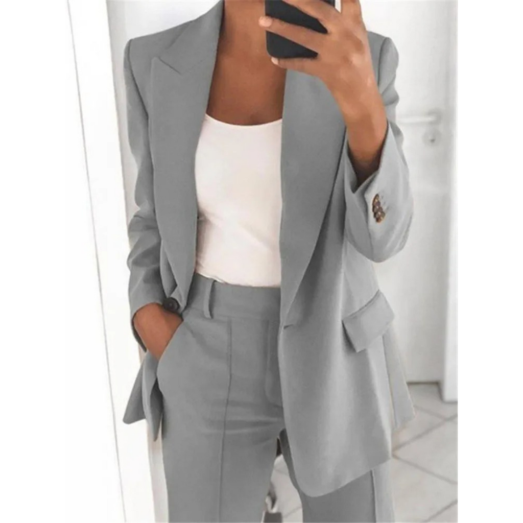 Valenzora | Damen Blazer mit langen Ärmeln