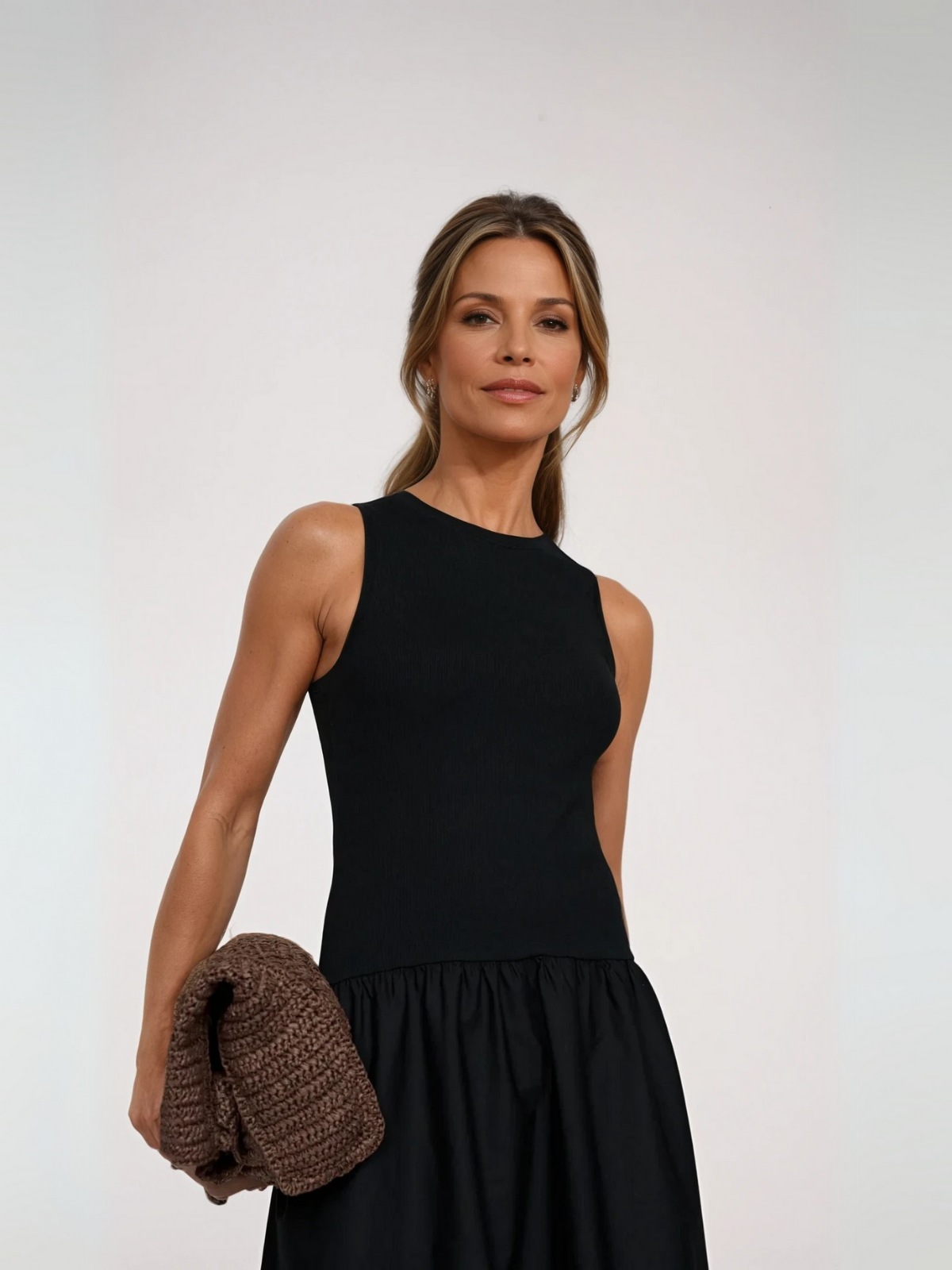 Valenzora | Neck Casual Stitching Vest Dress