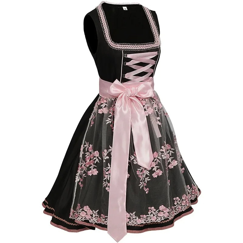 Valenzora | Traditionelles Damenkleid mit Blumenstickerei