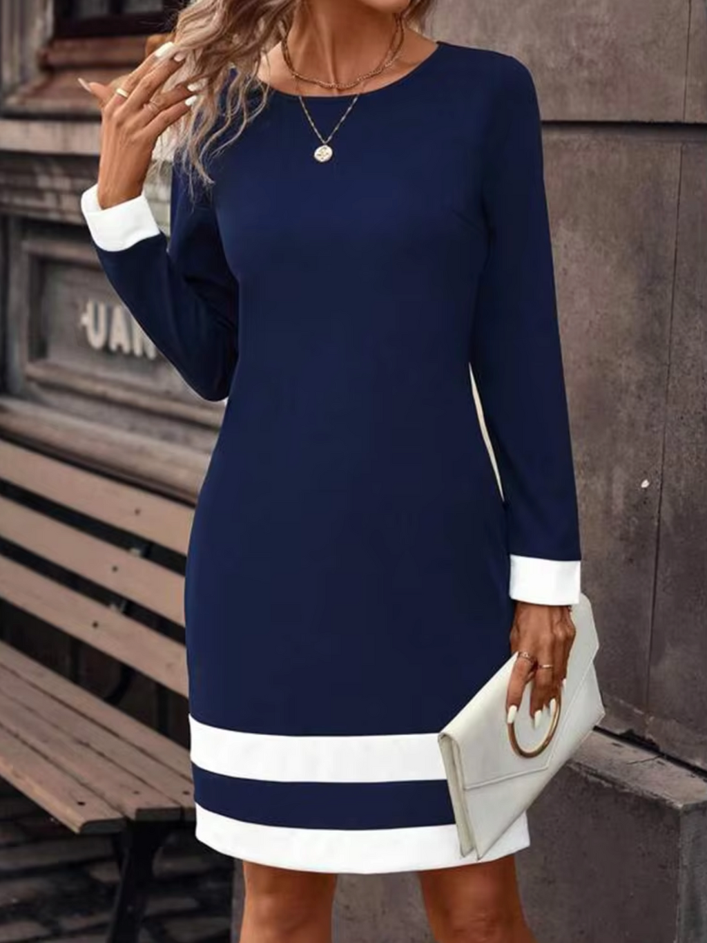 Valenzora | Elegantes langärmeliges Kleid