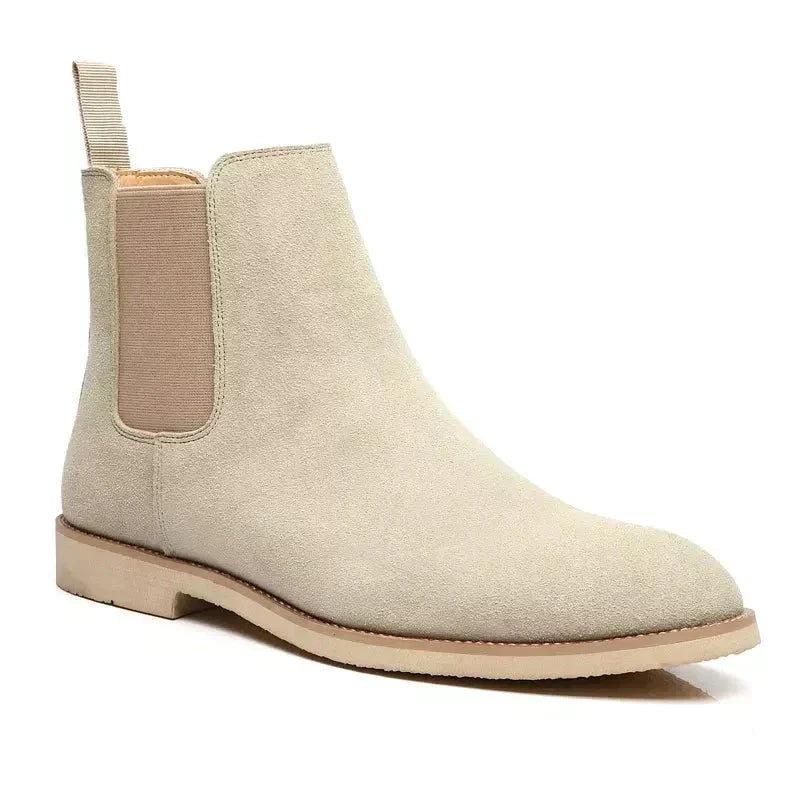 Valenzora | Luxuriöse Chelsea Boots aus Kalbsveloursleder mit Lederdecksohle