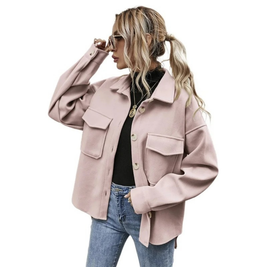 Valenzora | Damen-Jacke mit Brusttaschen und Knopfleiste