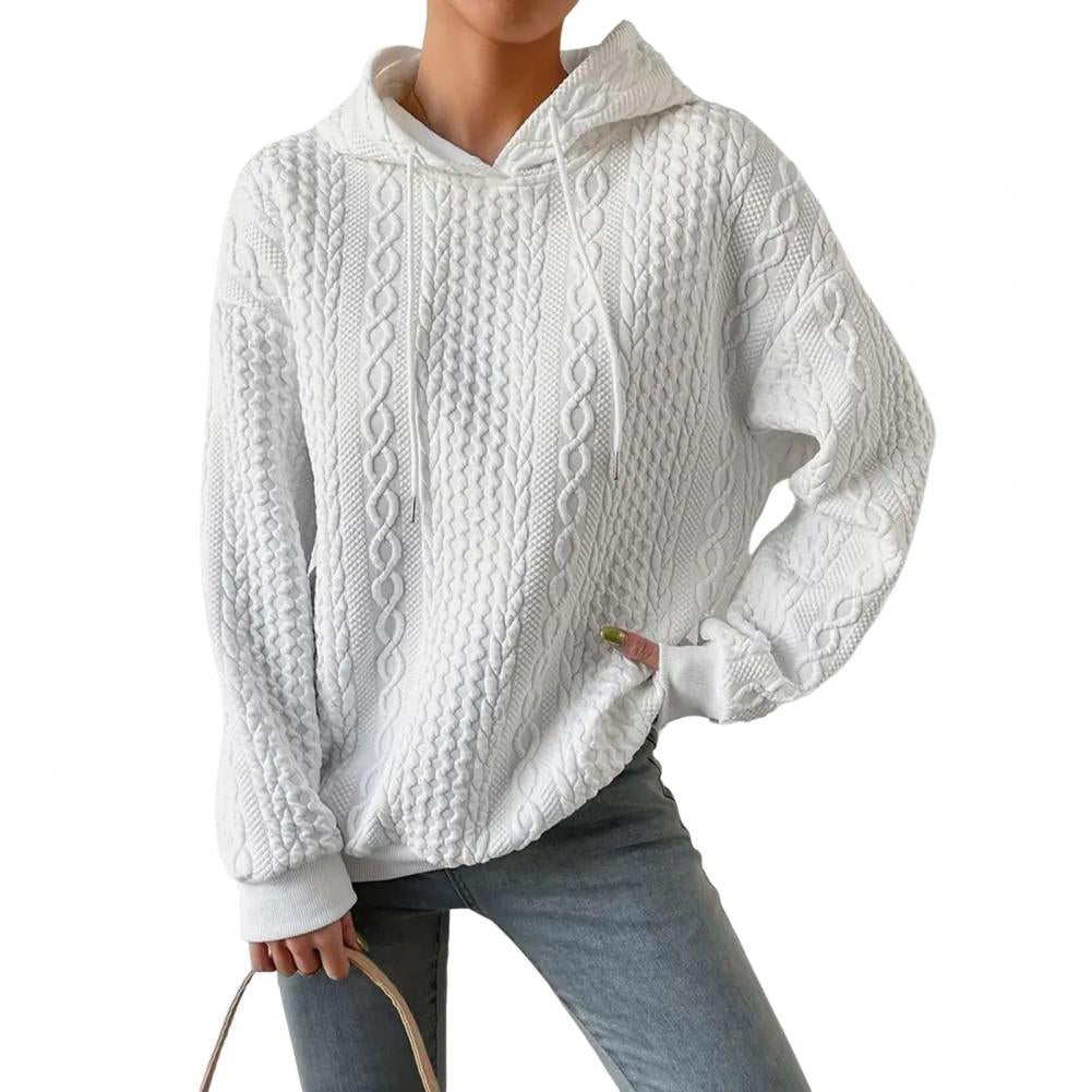 Valenzora | Comfortable oversized woven hoodie with hood