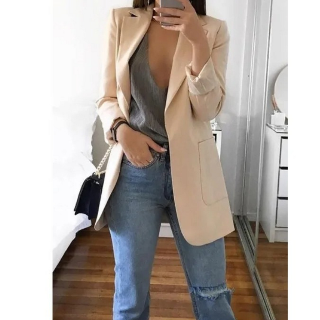 Valenzora | Langer Blazer Damenblazer