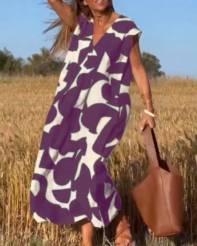 Valenzora | Women's Printed Long Dress