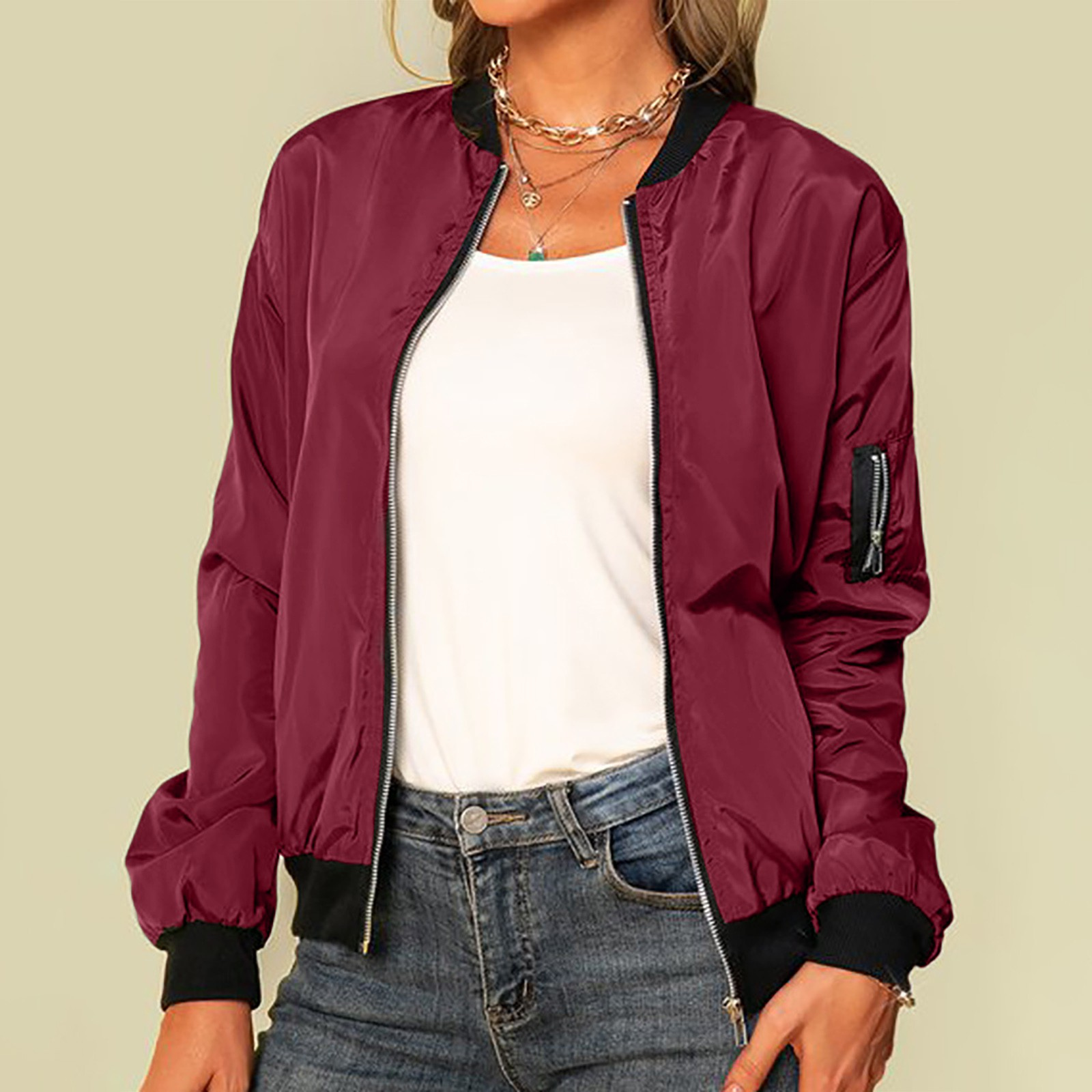 Valenzora | Klassische Freizeit-Bomberjacke für Damen