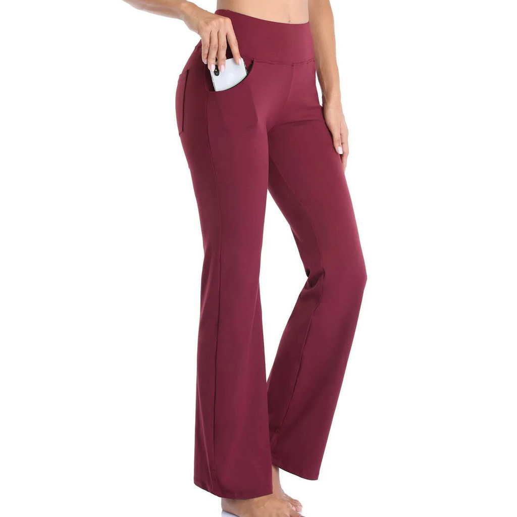 Valenzora | Sporty flared trousers with high waist