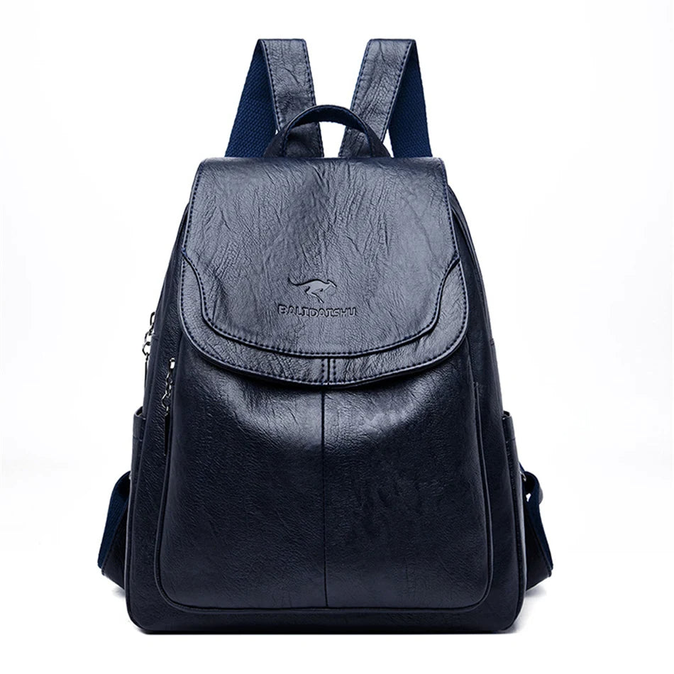 Valenzora | Anti-theft leather backpack for stylish women