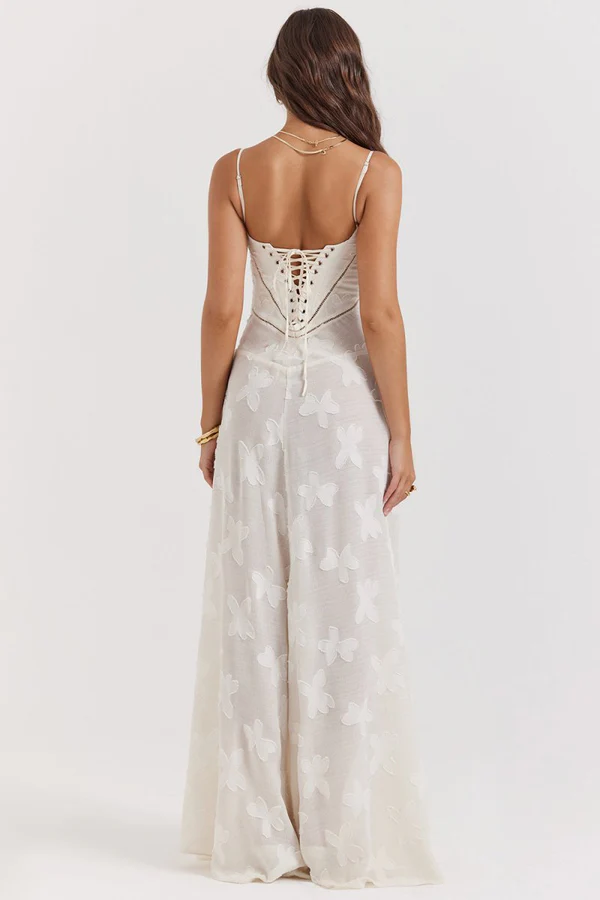 Vintage lace corset dress