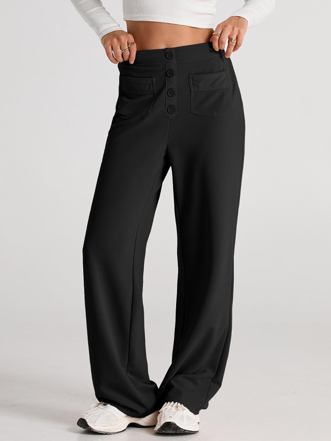 Valenzora | Weite Hose mit Taschen, elegant und bequem