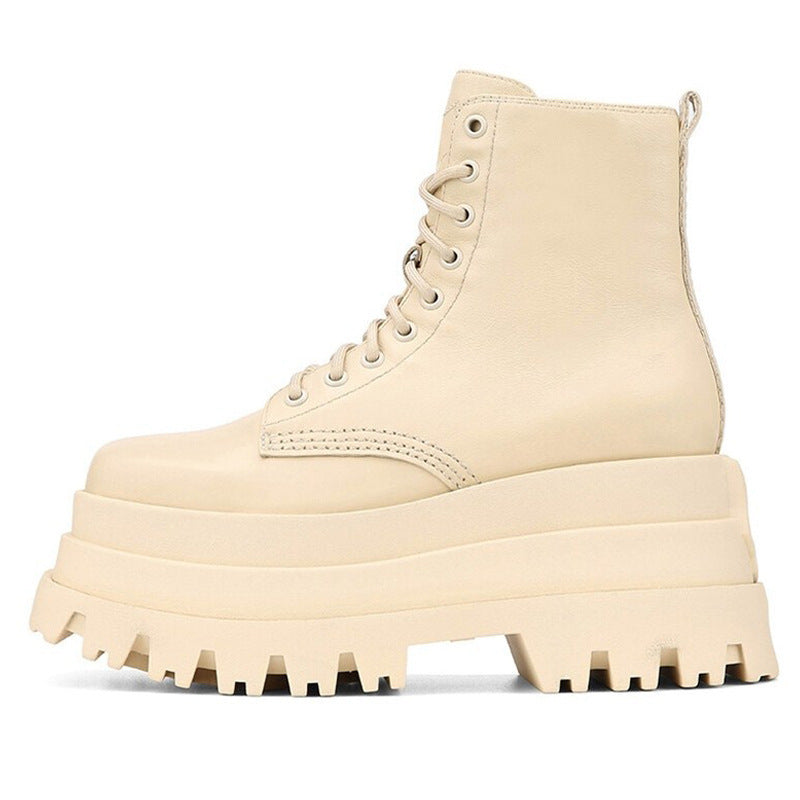Valenzora | Fashion Shoelaces Martin Knight Women's Ankle Boots