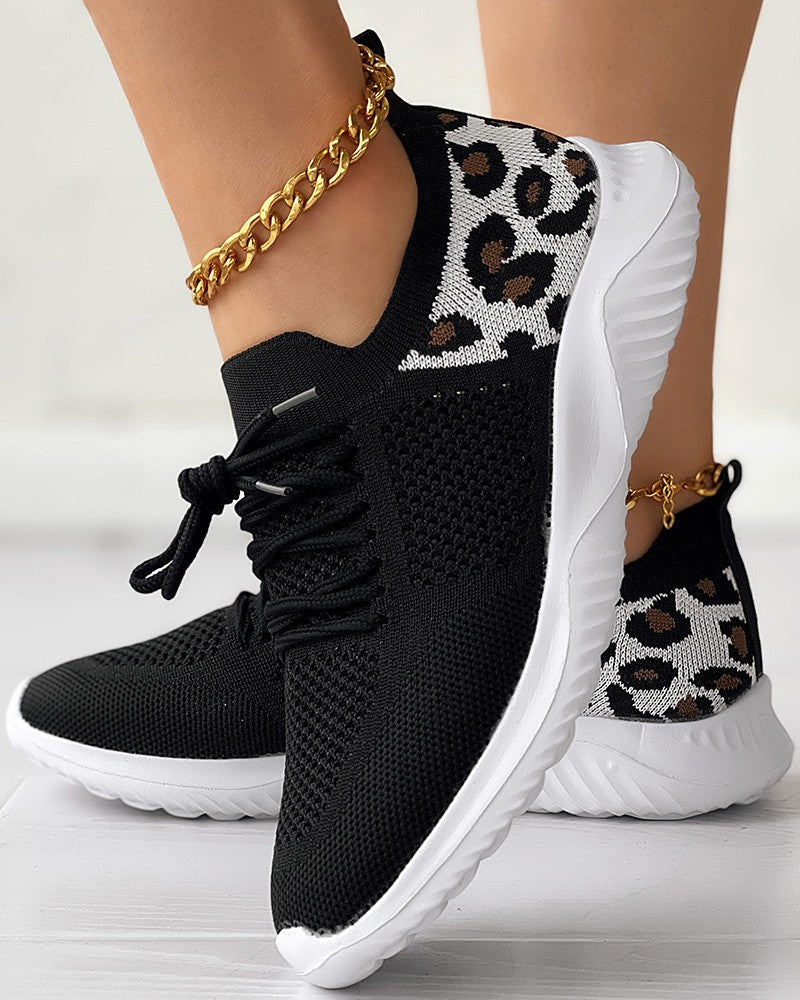 Irene™ | Leopard-Spitzen-Schuhe Atmungsaktive Freizeitschuhe