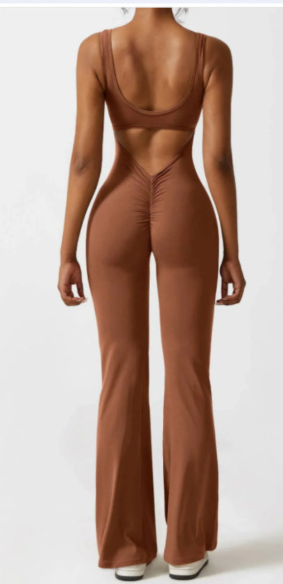 Valenzora | Yoga-Bodysuit – lässig, nahtlos mit offenen Details, Damenbekleidung
