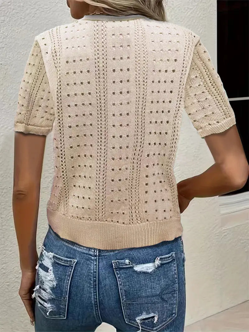 Valenzora | Versatile comfort, elegant V-neck cardigan for women