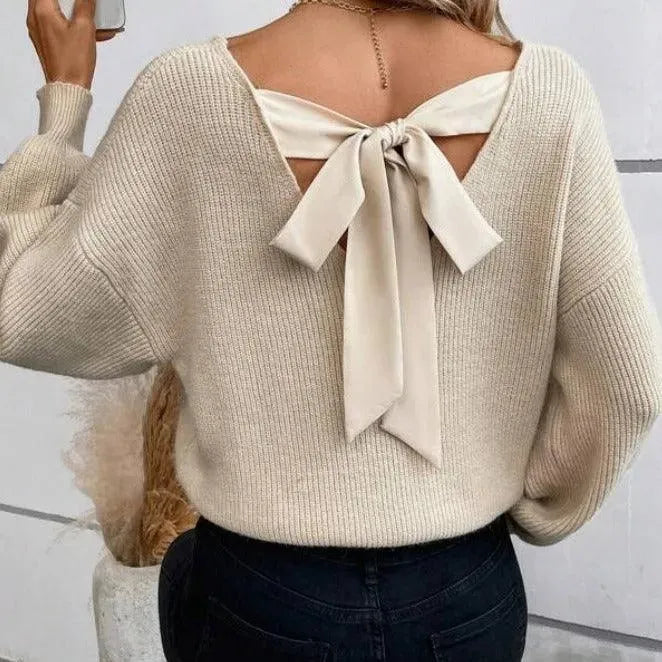 Valenzora | V-Ausschnitt Strickpullover