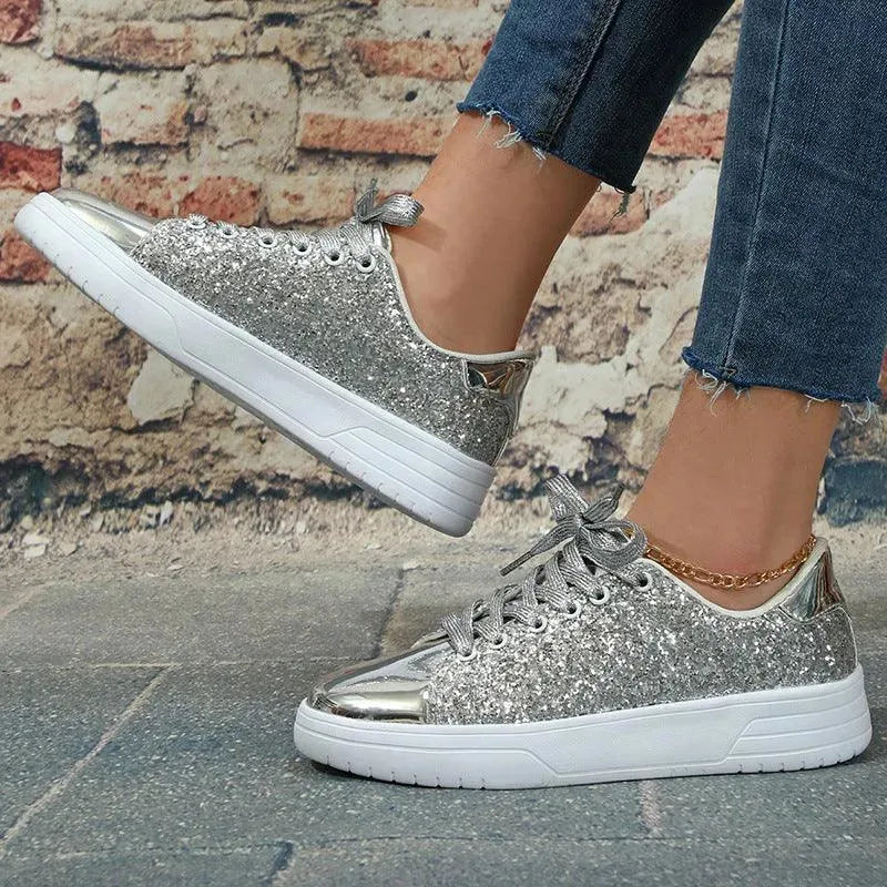 Valenzora | Glitzernde Sneaker mit Pailletten