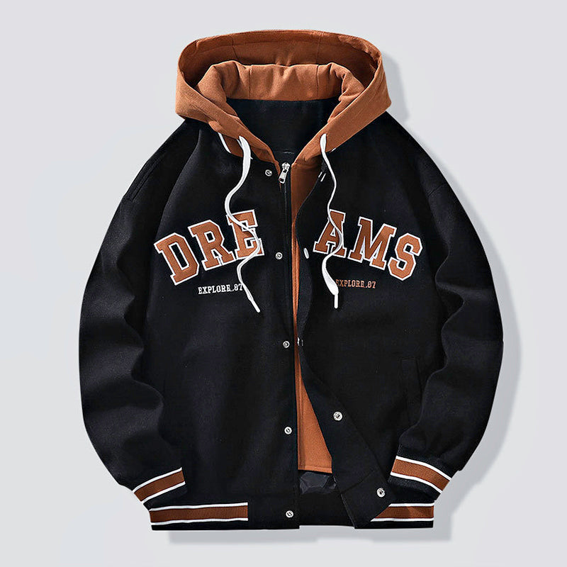 Valenzora | Kapuzenjacke mit Buchstabenprint