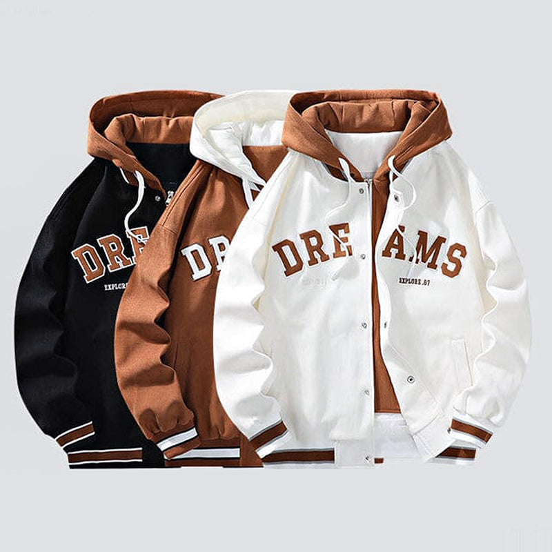Valenzora | Kapuzenjacke mit Buchstabenprint