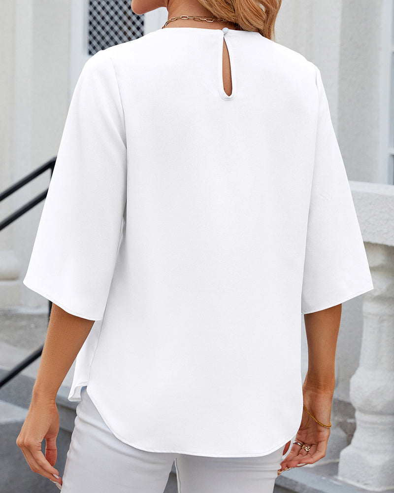 Aerin - Elegant short-sleeved top