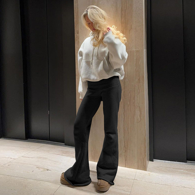 Valenzora | Low waist soft flare trousers