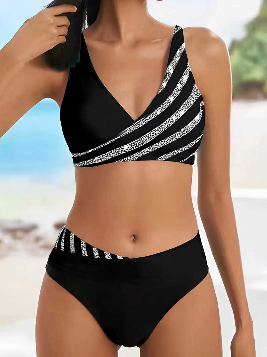Valenzora | Luxury Striped Summer Bikini