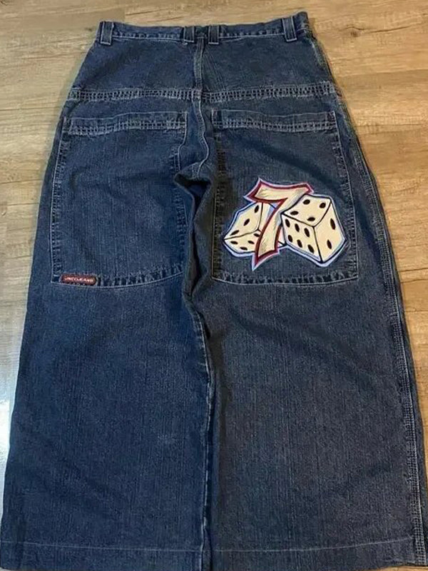 Valenzora | 2000s Embroidery Hip Hop Street Boyfriend Jeans