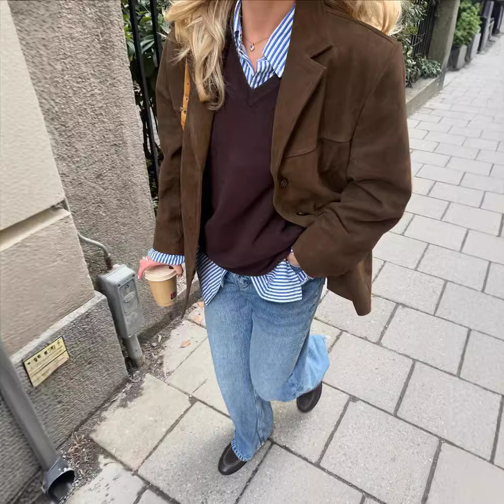 Valenzora | Suede Blazer