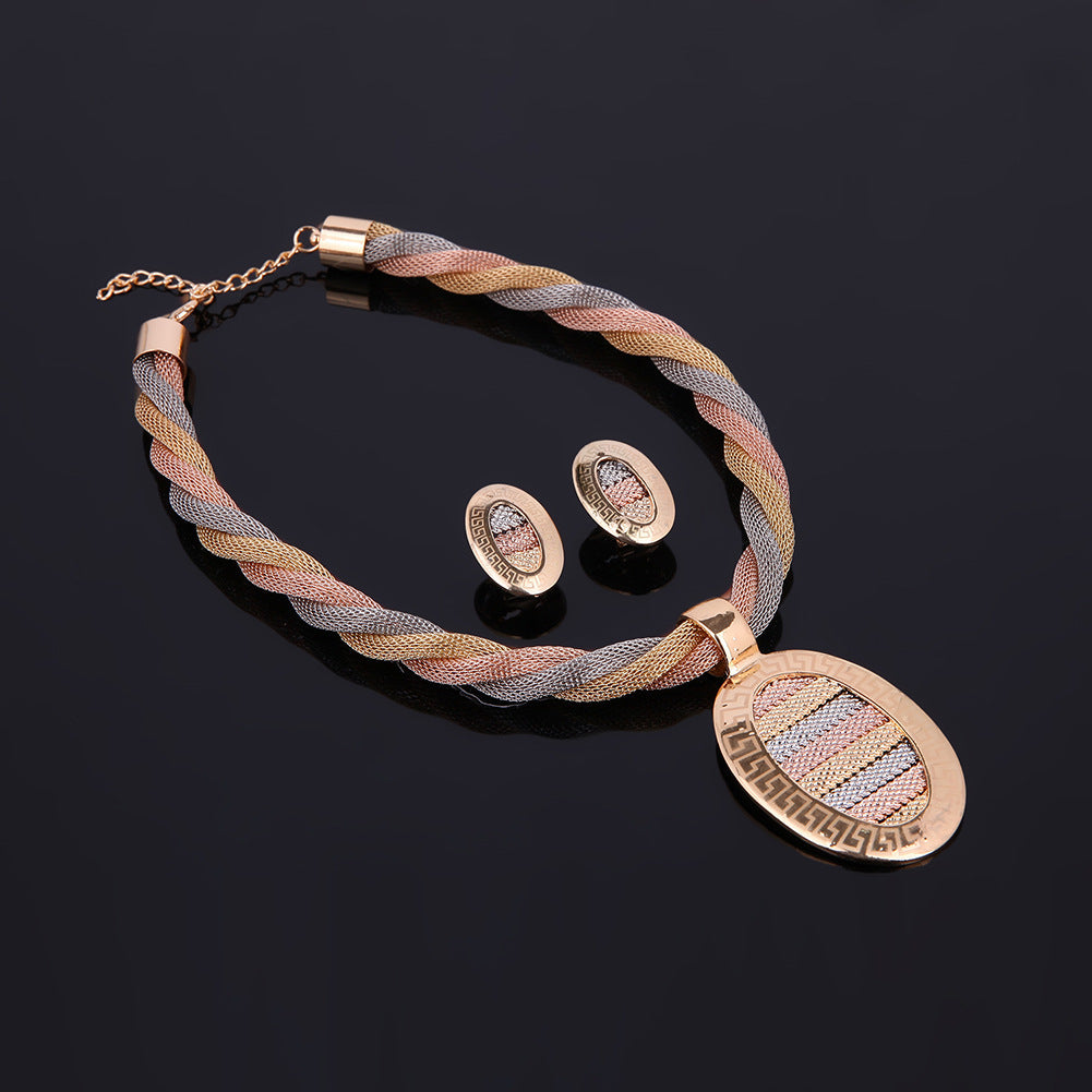 Valenzora-Schmuckset aus Halskette, Ohrringen und Armbändern