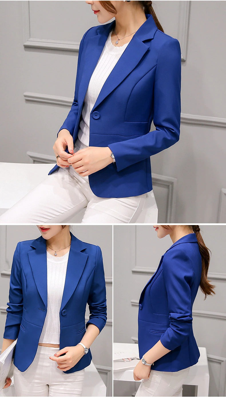 Valenzora Casual Pockets Short Blazer