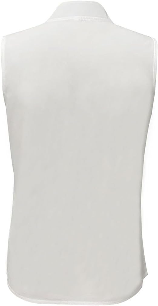 Elegant sleeveless solid-color top