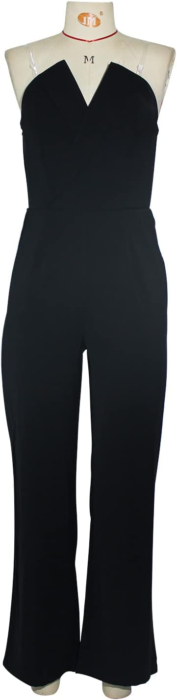 Valenzora | Asymmetrical lapel mid-waist commuter jumpsuit