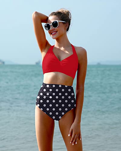 Valenzora | Zweiteiliger Bikini mit Herz-Ausschnitt und hoher Taille