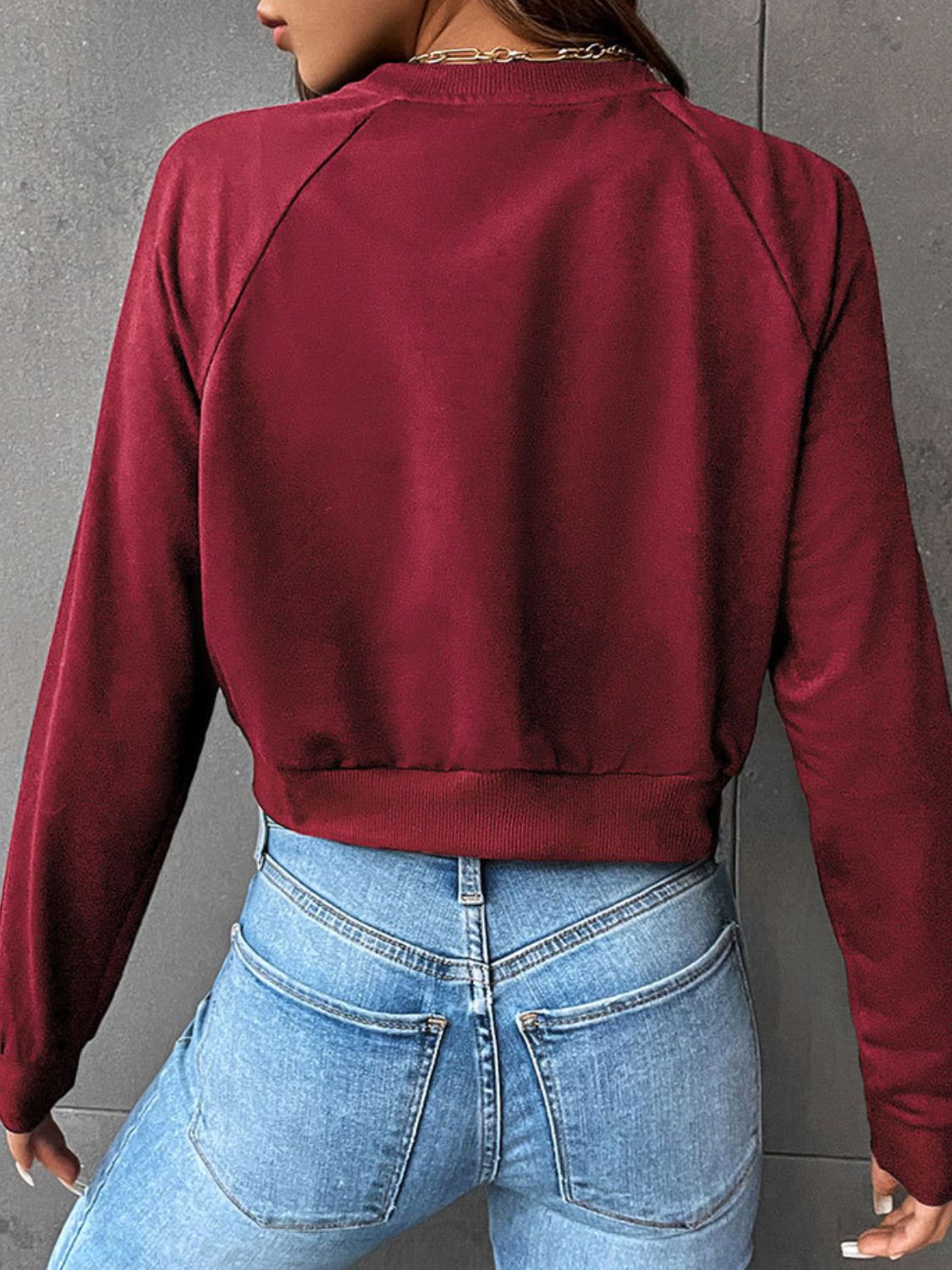 Valenzora | Stylischer kurzer Winter-Streetwear-Pullover für Damen