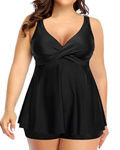Valenzora | Tankini-Badeanzug in großen Größen Bauchkontrolle Badeanzüge für Damen
