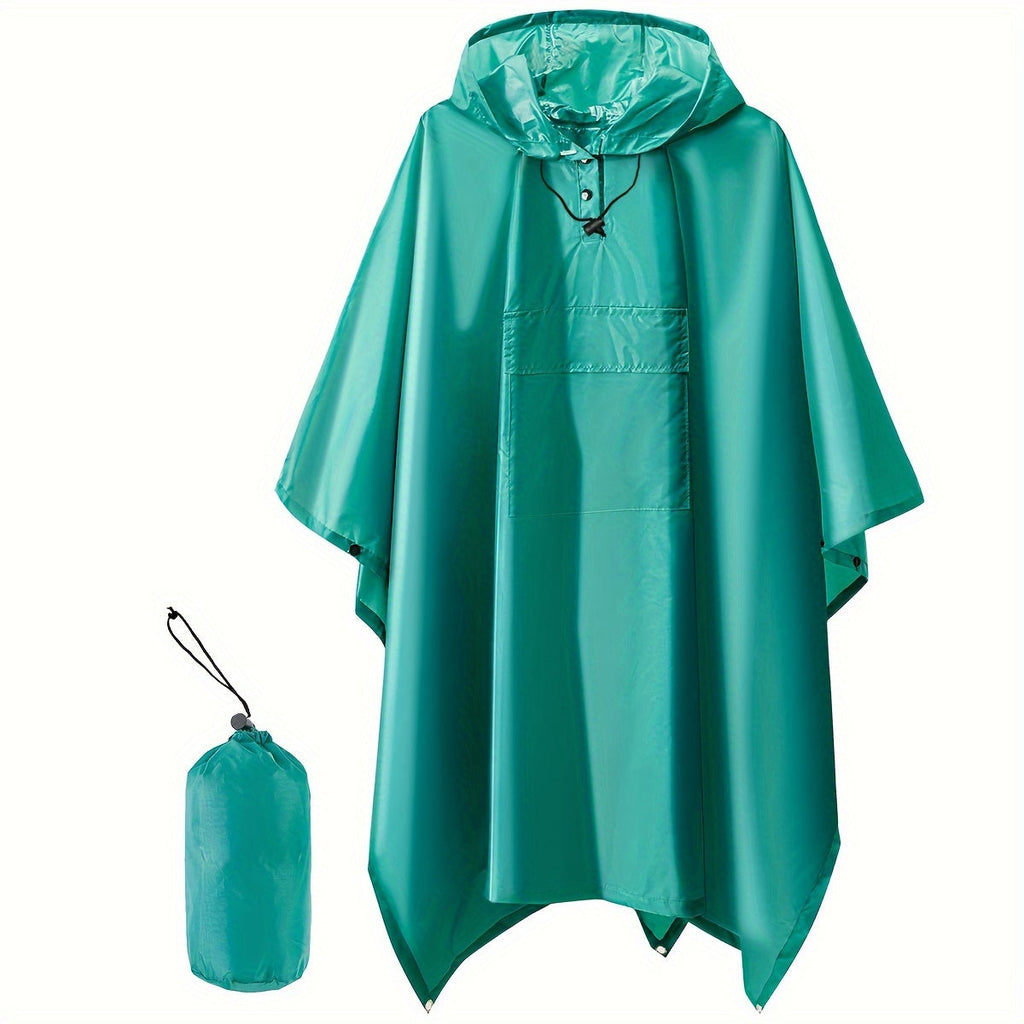 Valenzora | Wasserdichter, faltbarer Regenponcho mit Kapuze