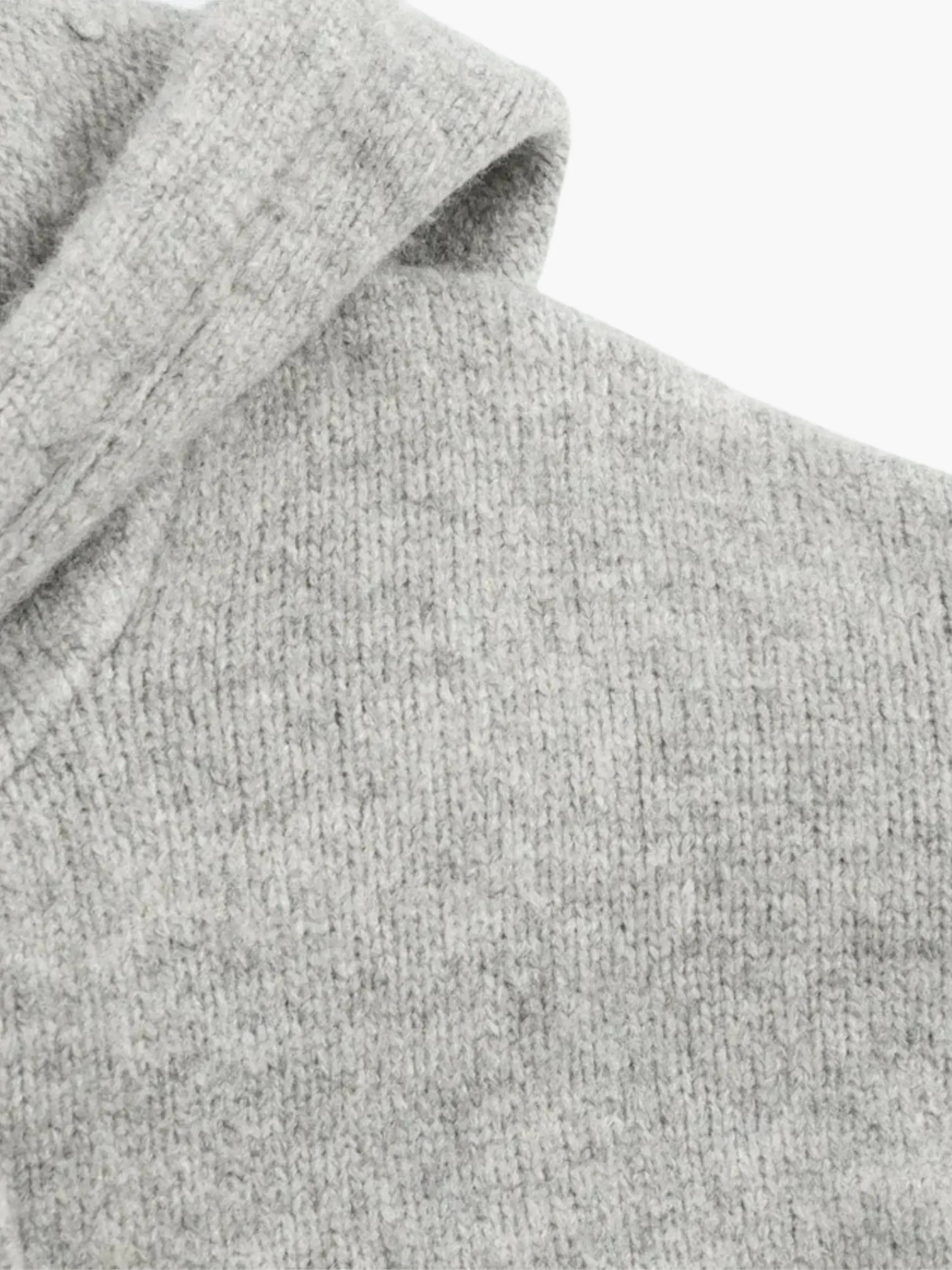 Valenzora | Cardigan with hood and zipper