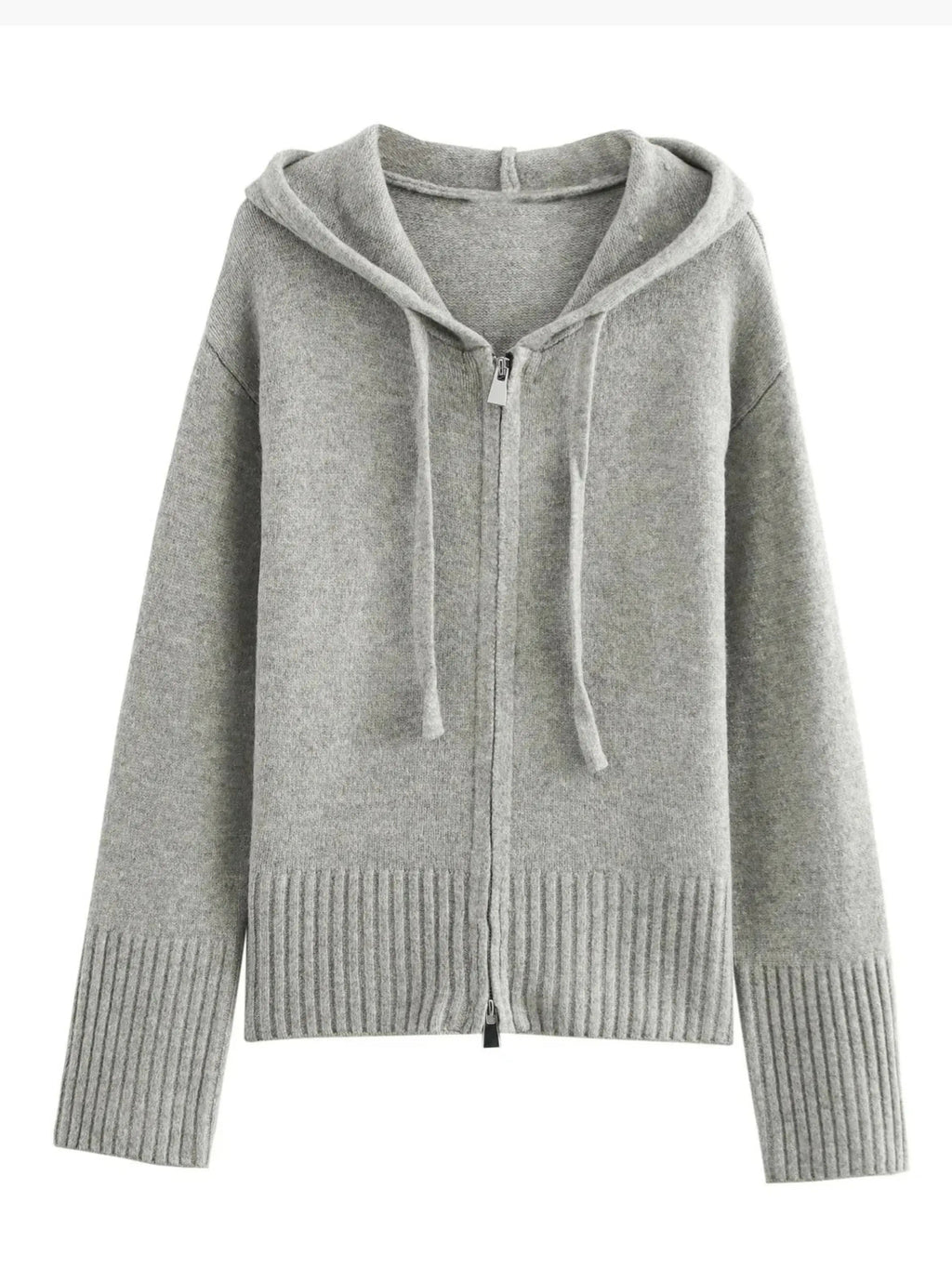 Valenzora | Cardigan with hood and zipper