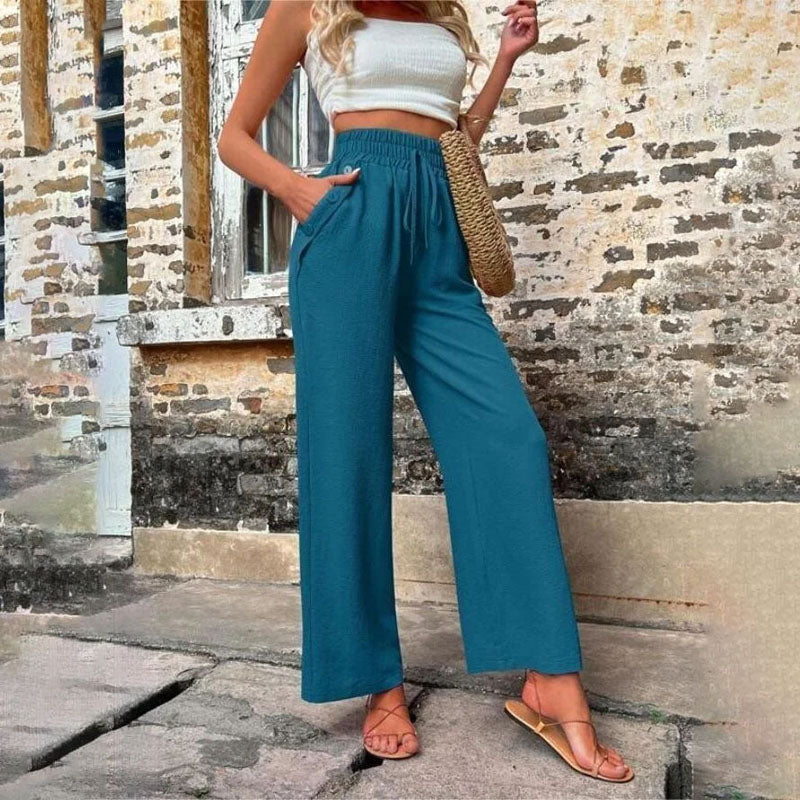 Valenzora | Colorful, airy summer trousers for women with wide legs
