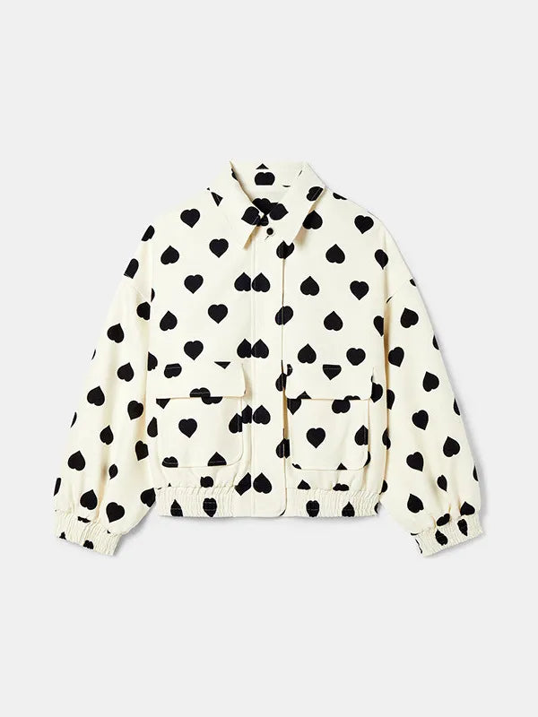 Valenzora | Jacket with heart print