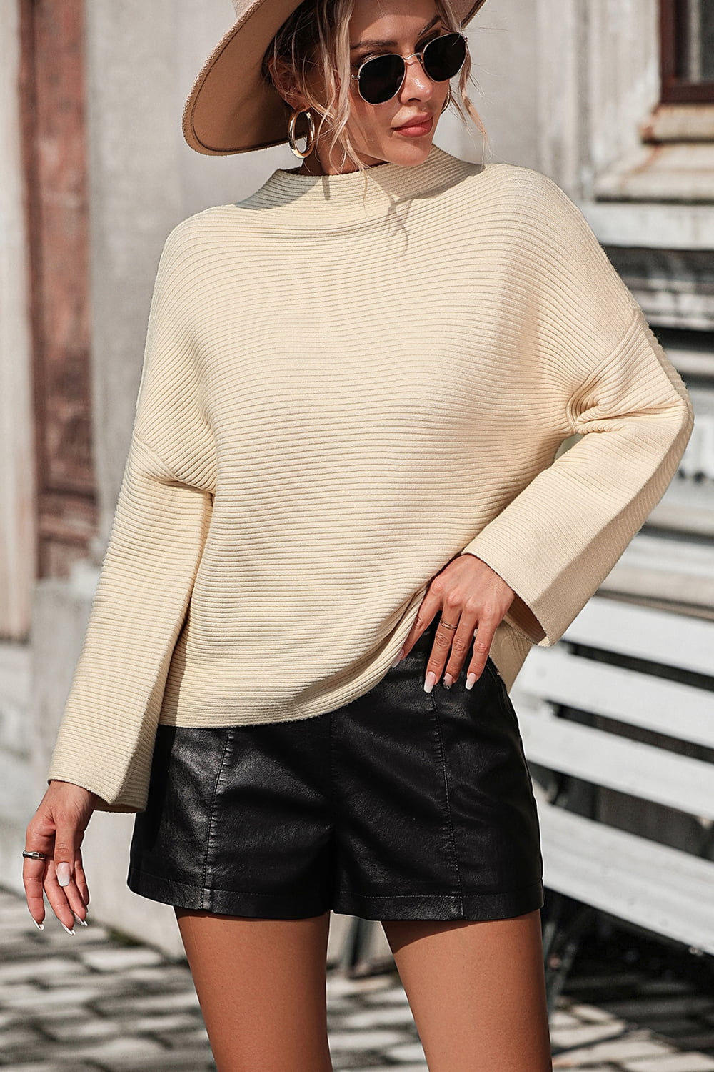 Valenzora | Knit sweater with round neck