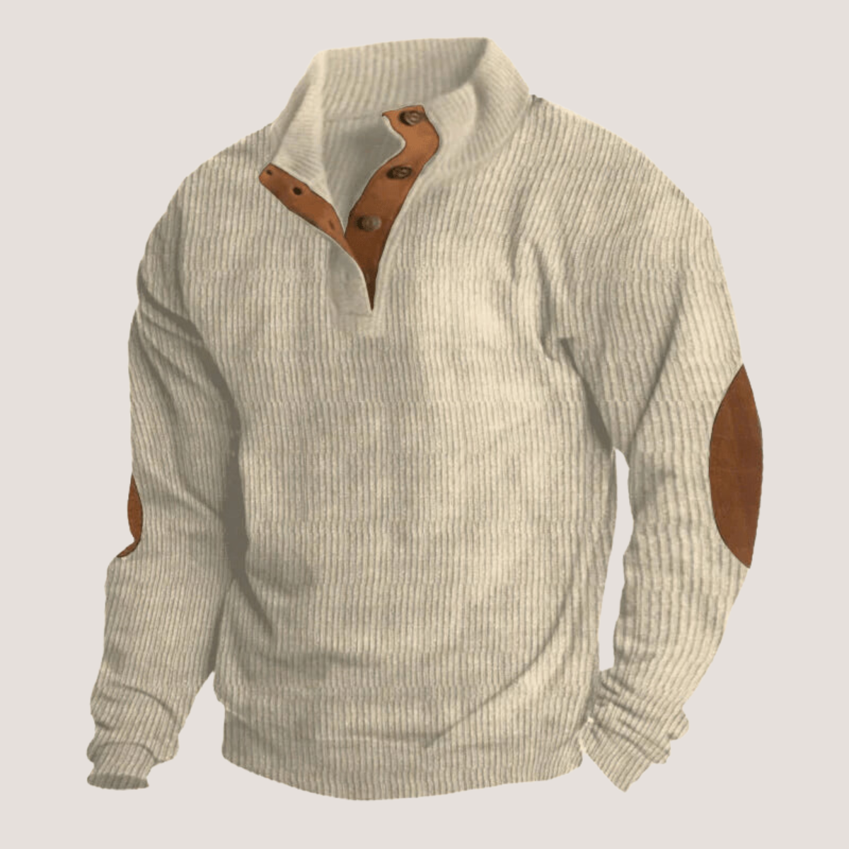 Valenzora | Geripptes Shirt mit Knopfleiste