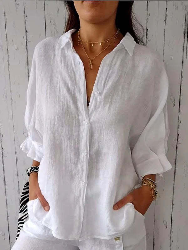 Valenzora | Fashionable top made of cotton and linen